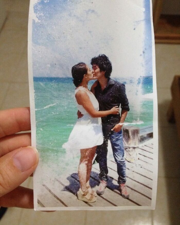 I Found This Picture Floating In The Ocean While Snorkeling