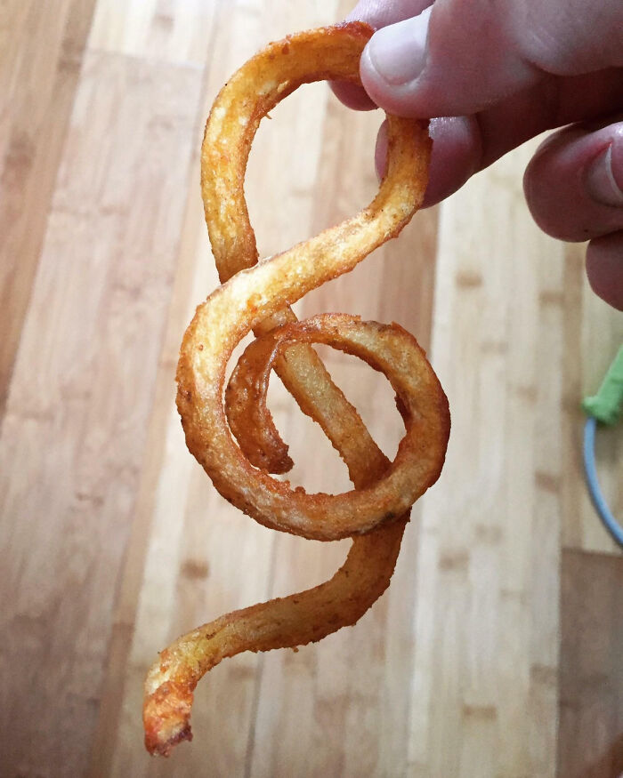 Found A Treble Clef In My Arby’s Curly Fries Once