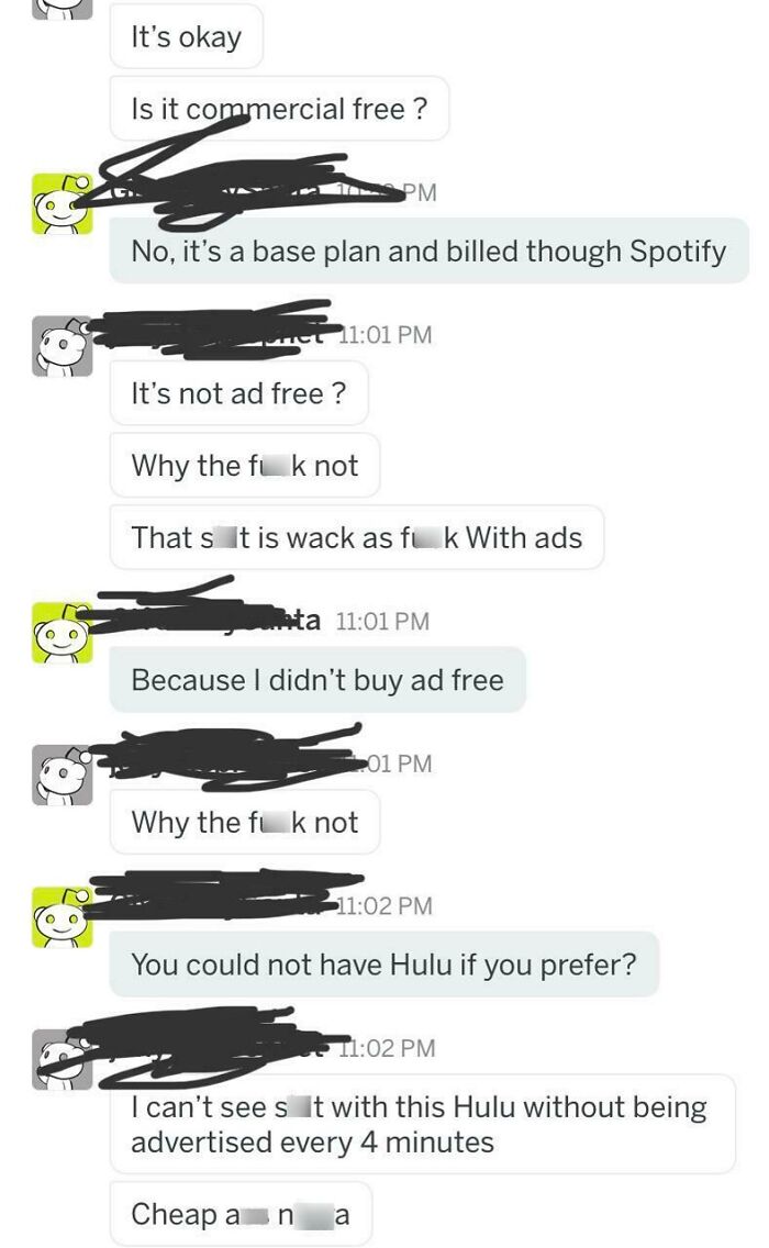 I Was Feeling Nice So I Offered Free Hulu To A Guy Who Couldn't Afford It 