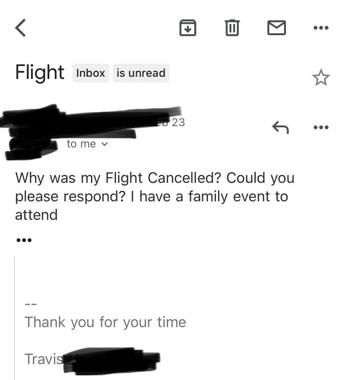 Person Who Hacked My Credit Card Emailed Me Asking Why I Canceled His Flight