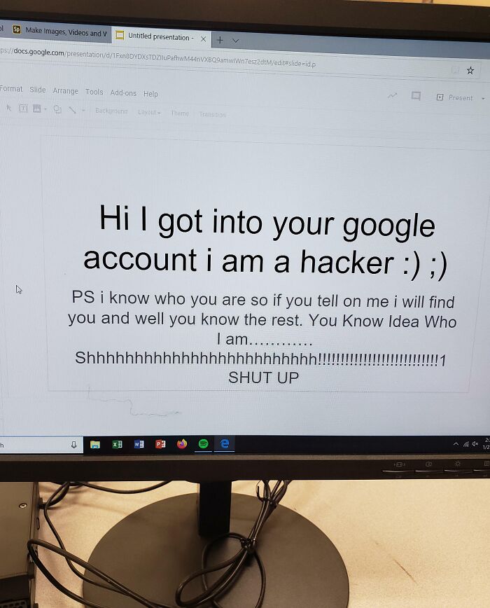 Logged In To Google Slides And Found This
