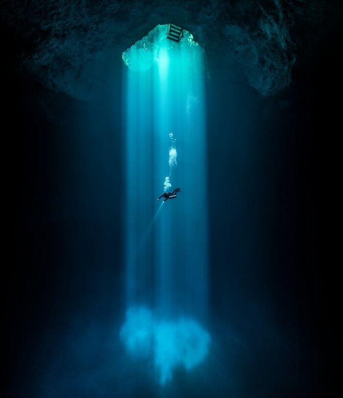 It's Hard To Beat Diving In This Majestic Cenote In The Summer Months