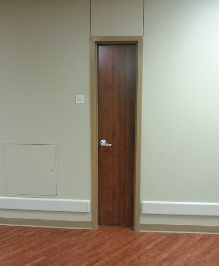 I Was At The Hospital And Found A Really Skinny Door