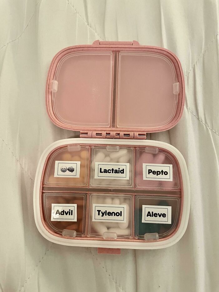 Just Got My First Label Maker And Started With This Travel Pill Case!