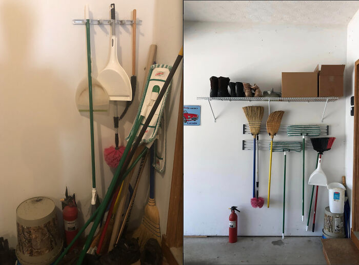 Organized This Corner Of My Garage Today. Got Suggestions In This Forum And I Am Happy!