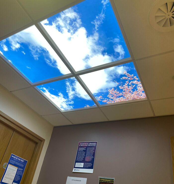 My Hospital Has A Fake LED Window On Their Ceiling