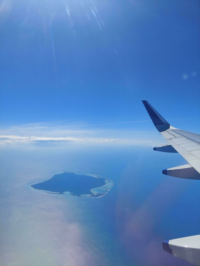 Saw The North Sentinel Island While On The Return Flight From Port Blair, South Andaman