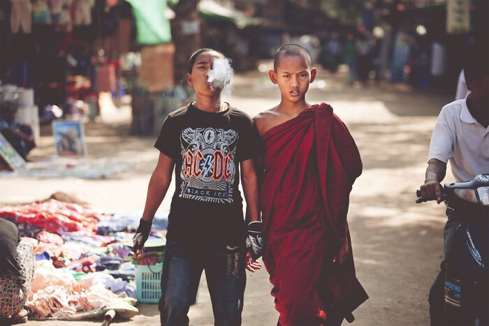 Hermanos culturalmente diferentes en Burma