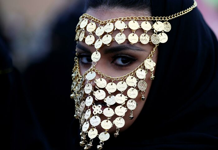 A Woman At The Janadriyah Cultural Festival In Saudi Arabia 