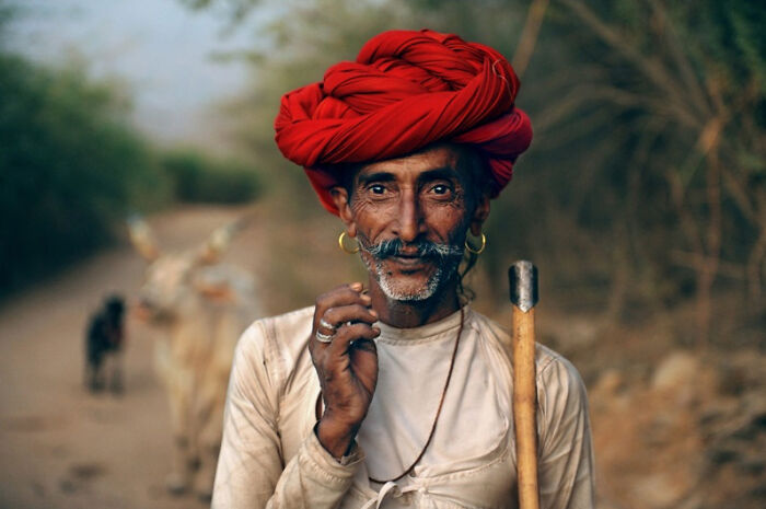 Rabari Shepherd In Rajasthan, India, Photo By Steve Mccurry, 2009