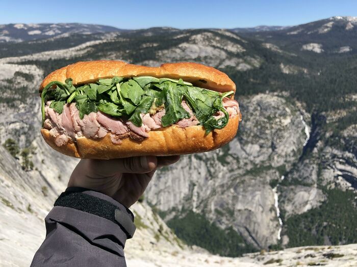 Joined This Group Just To Post My Home Made Roast Beef I Carried Up And Consumed At The Top Of Half Dome In Yosemite