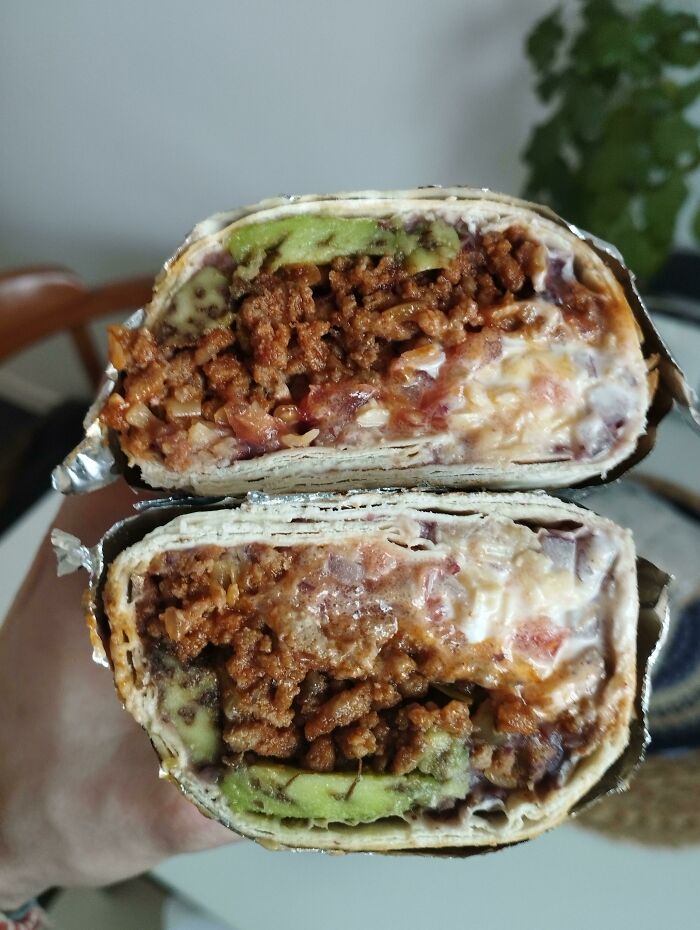 Homemade Tex-Mex Burrito