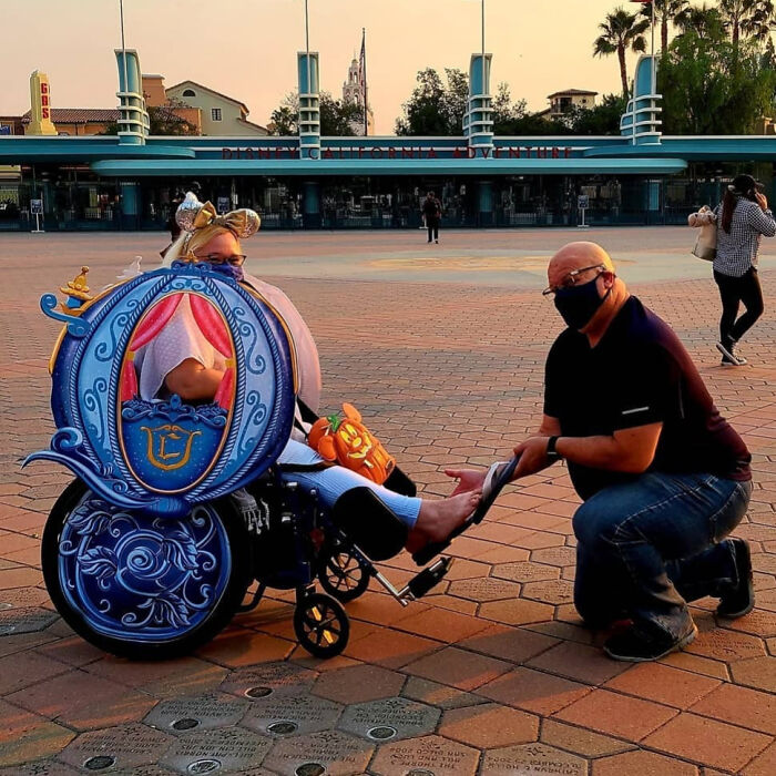 My Prince Charming Surprised Me With This Cinderella Carriage Wheelchair Costume