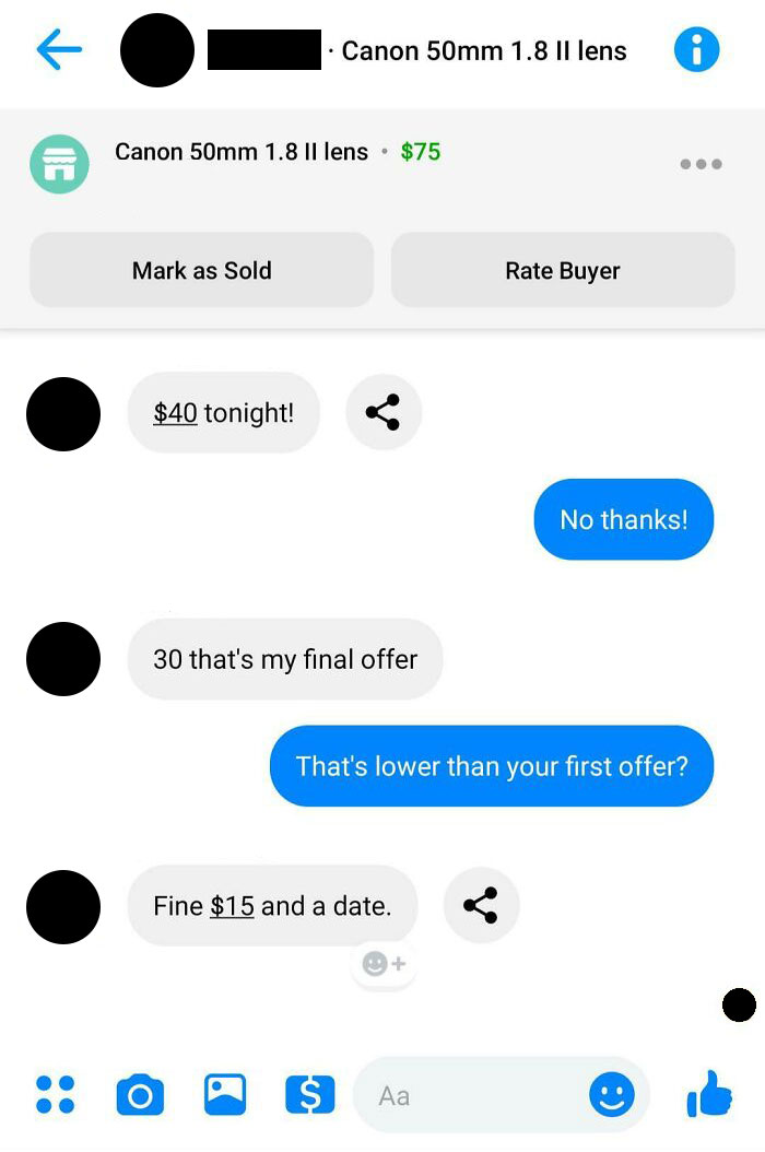 First I Thought Cb Was Cheap. Then I Thought Cb Was Bored. Finally, I Thought Cb Was Desperate. Is The Facebook Marketplace The New Tinder?
