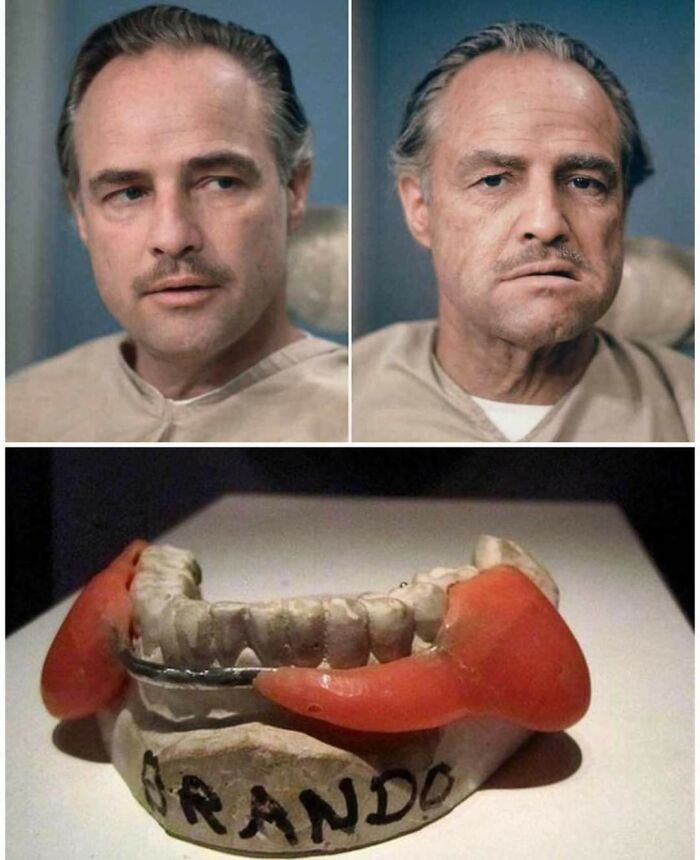 La prótesis de mandíbula de Marlon Brando para El Padrino