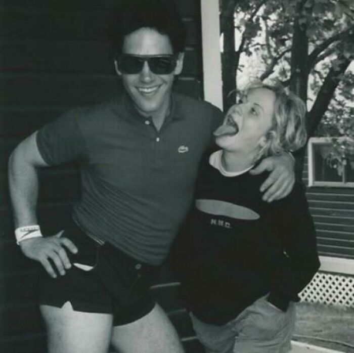 Paul Rudd And Amy Poehler On The Set Of Wet Hot American Summer (2001)
