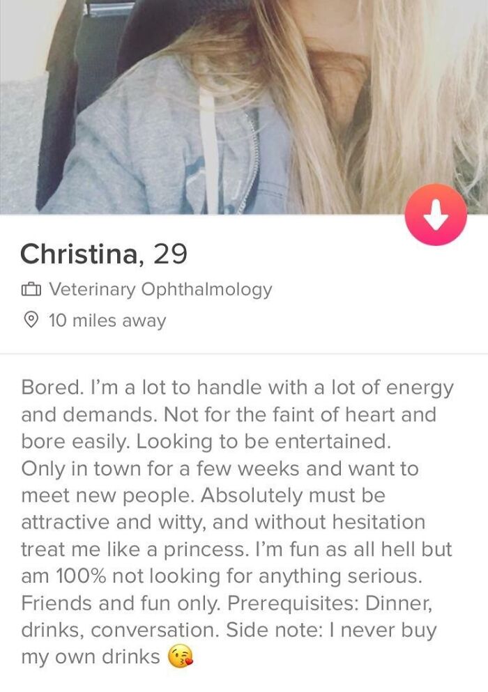 Found On Tinder, She Sounds Like A Great Catch!