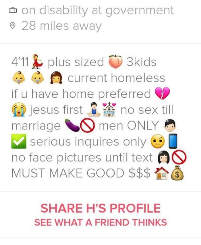 This Cb Is Homeless With Three Kids And Making Demands On A Dating App