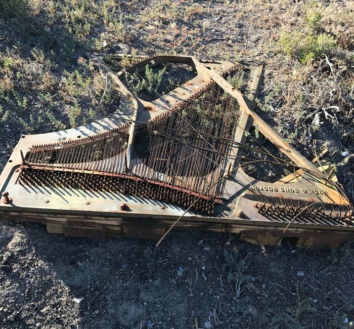 The Remains Of A Piano Found Miles Into The Middle Of The Desert