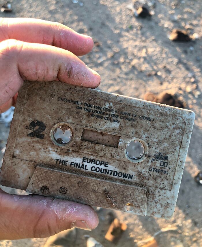 Found "The Final Countdown" By Europe Cassette Tape In The Desert