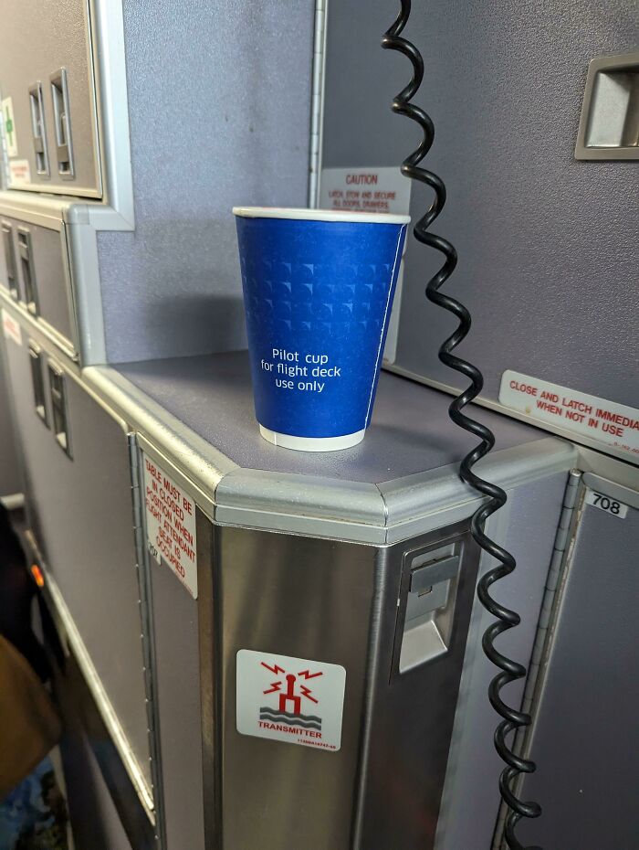 Coffee Cup That Can Only Be Used By Pilots