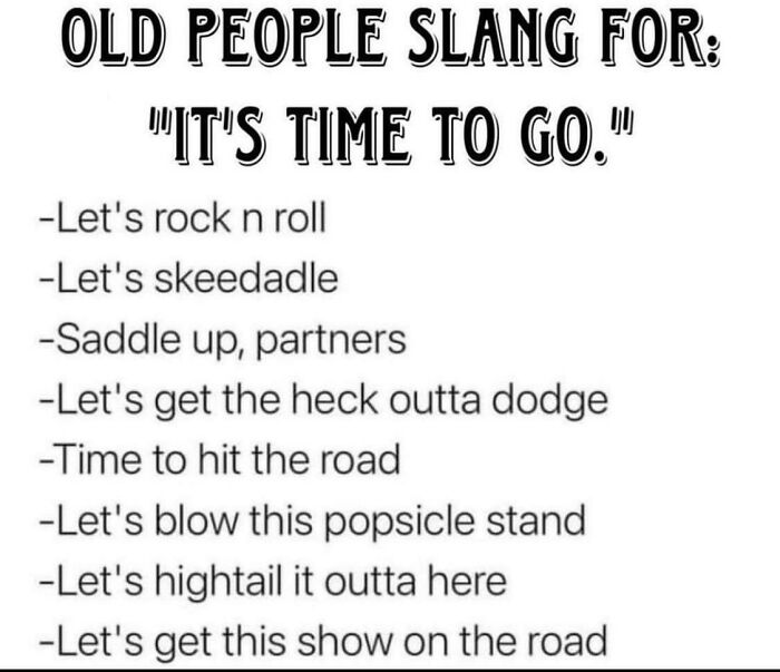Old People Slang