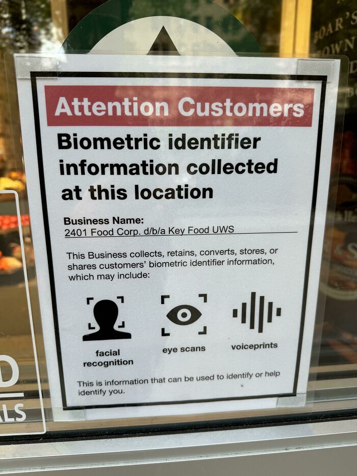 This Store Announces They Collect Your Biometric Data