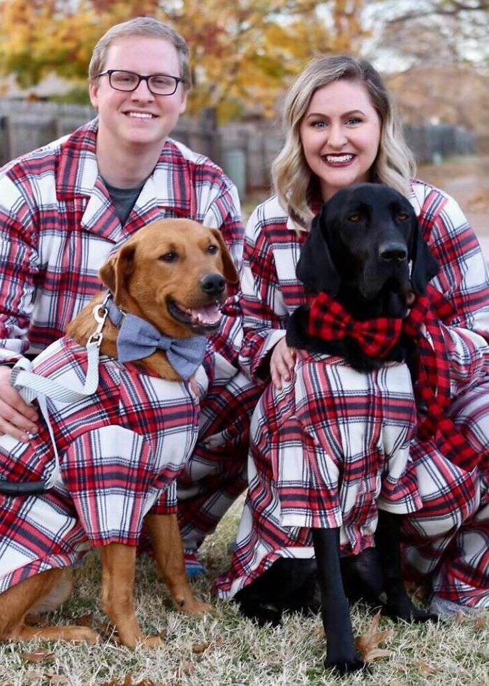 Or a set of plaid matching pup-and-parent pajamas, because the time has finally arrived for you to take the cutest holiday photo ever.