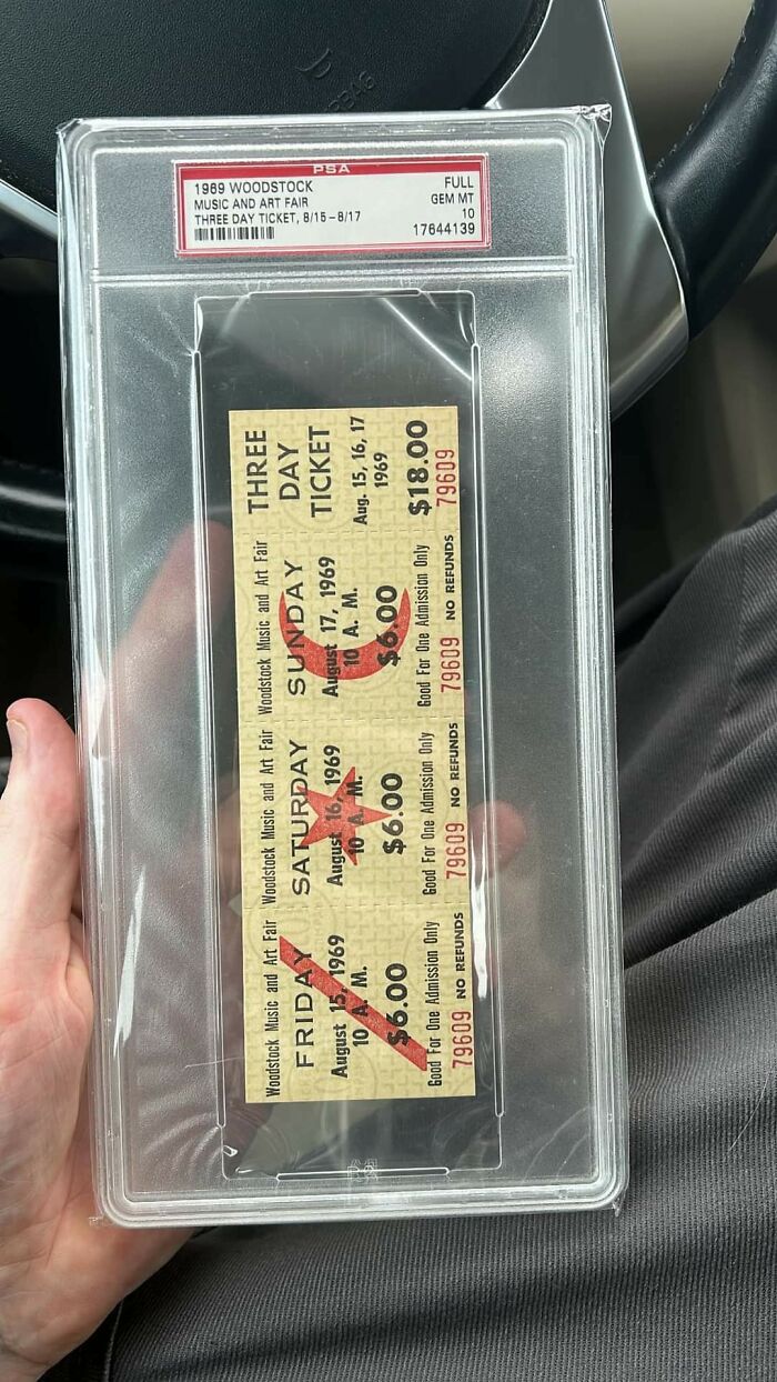 Psa 10 Graded Woodstock Ticket