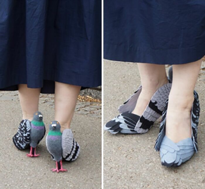 Zapatos de tacón de paloma