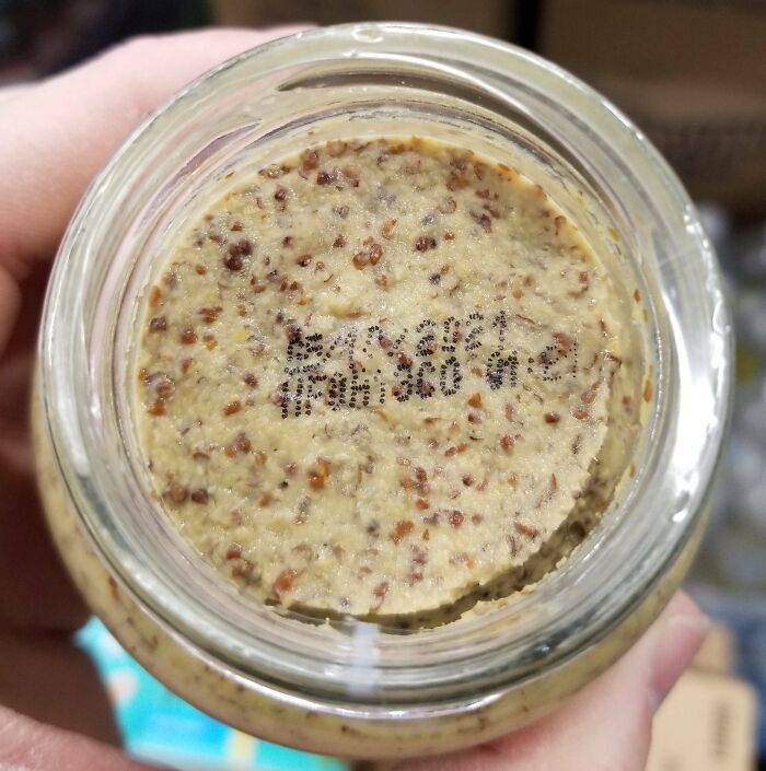 Found An Expiration Date Stamped On The Mustard Itself