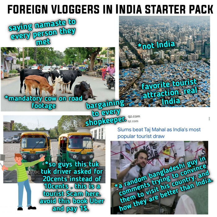Foreign Vloggers In India Starter Pack