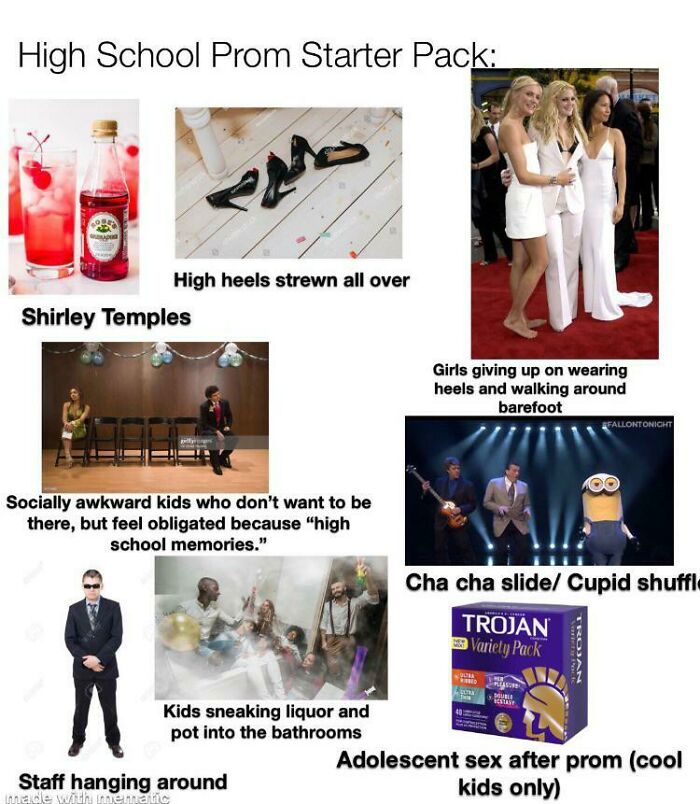 Prom Starter Pack. (Good Luck, Zoomers)