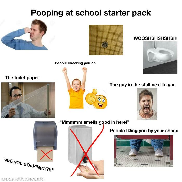 Pooping At School Starter Pack