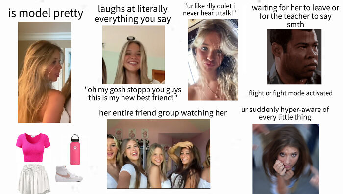 Popular Girl Who Would Treat You Like A Pet Because You Were Quiet Starterpack