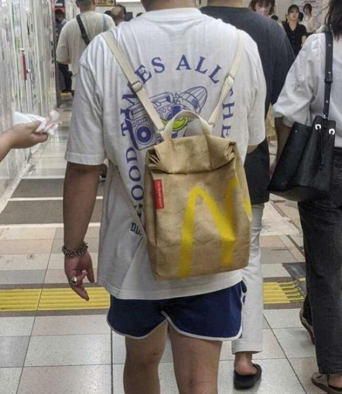I Saw This Backpack That Looks Like A McDonald's Bag