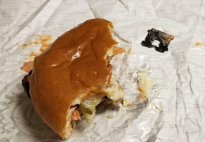 Bread Tag In My Burger... It Was In My Mouth