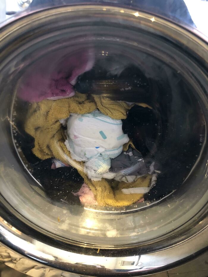Somehow Chucked A Dirty Nappy In The Washing Machine This Morning
