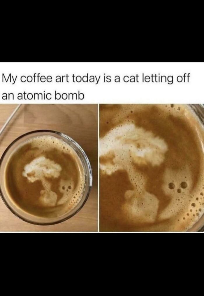Coffee Cat Detonates Atomic Bomb