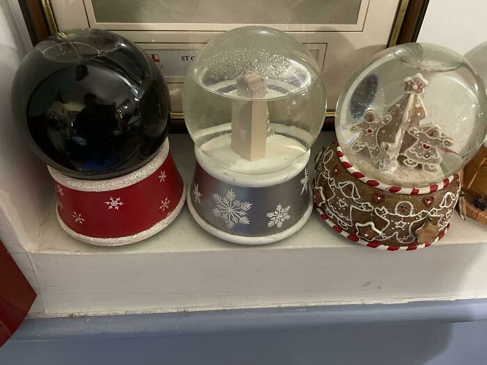 One Of My Mums Snow Globes Has Gone Black