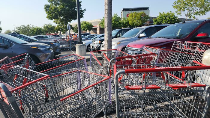 Are People That Lazy? Cart Return Is 4 Parking Spaces Away