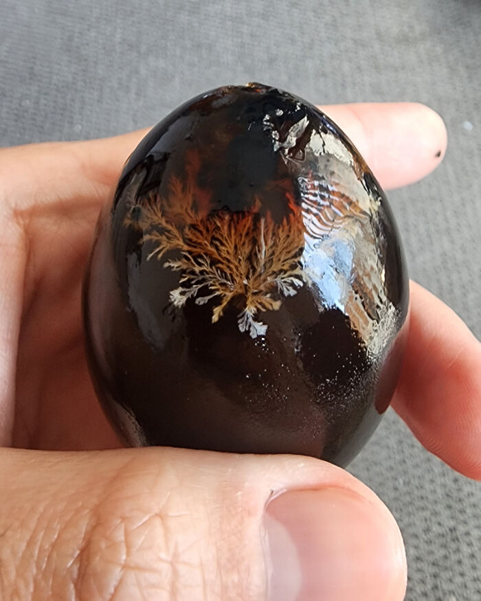 The Pattern On A Century Egg I Just Peeled
