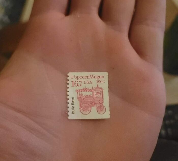 My 94-Year-Old Grandpa Found This 119-Year-Old Stamp Today