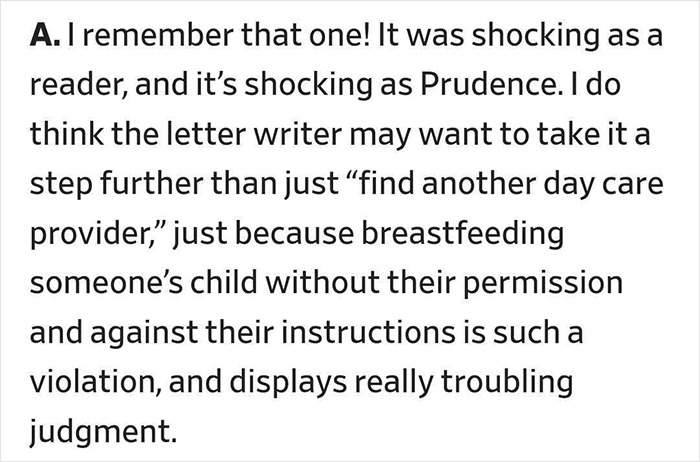 Mom Horrified After Catching Day Care Provider Breastfeeding Her Baby Mom Horrified After Catching Day Care Provider Breastfeeding Her Baby