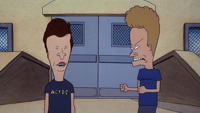 Beavis and B**t-Head animated movie scene