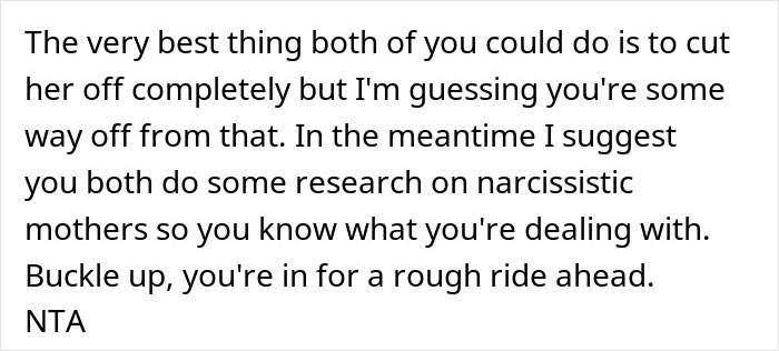 Bride Considers Going No-Contact With MIL After She Selfishly Ruined Their Wedding Day Bride Considers Going No-Contact With MIL After She Selfishly Ruined Their Wedding Day
