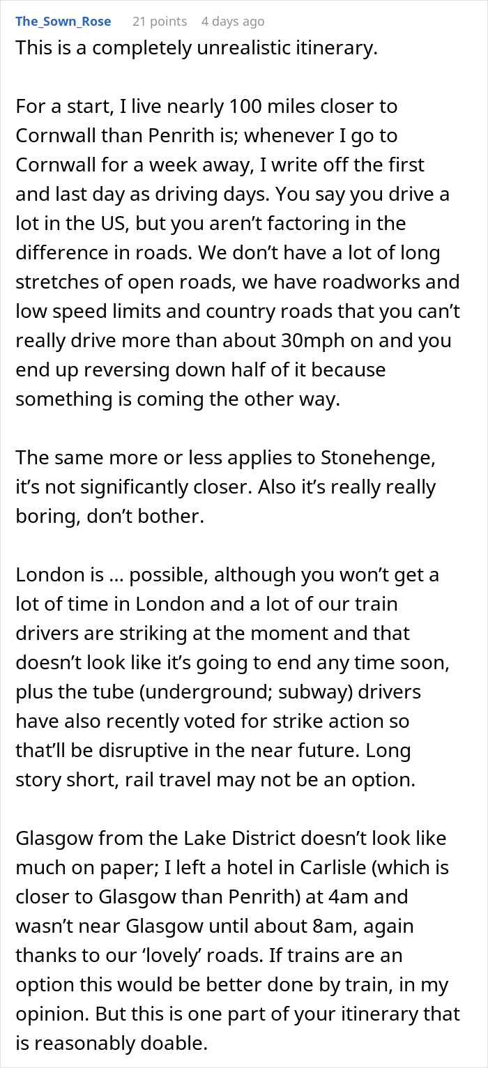 "Absolutely Bonkers": People Are Laughing At This American Family's Itinerary For Their UK Trip "Absolutely Bonkers": People Are Laughing At This American Family's Itinerary For Their UK Trip