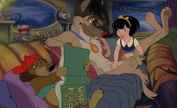 Scene from "All Dogs Go To Heaven" movie