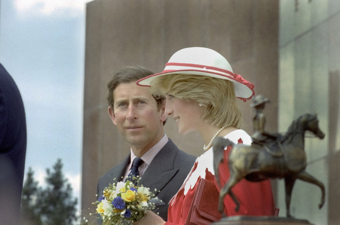 Prince Charles and Lady Diana getting married
