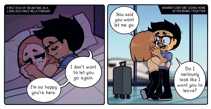 Artist Captures Feelings Of Being In A Long-Distance Relationship